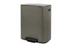 Brabantia Bo Pedal Bin 60 Liter Rvs Fingerprint proof + Vuilniszakken (120 stuks) (Afbeelding 2 van 16)