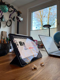 Apple iPad Pro (2022) 12.9 inch 256GB Wifi Space Gray + Apple Pencil 2 (Afbeelding 1 van 2)