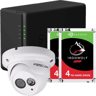 Surveillance pakket voor buiten - Synology DS218play met 8TB