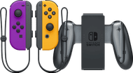 Nintendo Switch Joy-Con set Neon Paars/Neon Oranje + Nintendo Switch Joy-Con Charge Grip