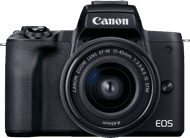 Canon EOS M50 Mark II Zwart + EF-M 15-45mm f/3.5-6.3 IS STM Zwart