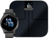 Garmin Venu 2S Grijs + Garmin Index S2 Smart - Zwart