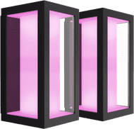 Philips Hue Impress Wall Lamp White and Color Black Narrow Duo Pack