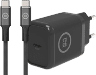 BlueBuilt Power Delivery Charger 30W + USB-C Cable Nylon Black 1.5m
