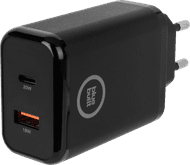 BlueBuilt Power Delivery en Quick Charge Oplader met 2 Usb Poorten 20W Zwart