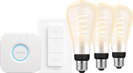 Philips Hue Filament White Ambiance Edison XL 3-Pack Starter Pack