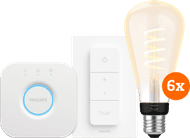 Philips Hue Filament White Ambiance Edison XL 6-Pack Startpakket