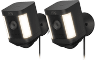 Ring Spotlight Cam Plus - Plug In - Black - 2-pack