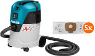 Makita VC2512L + vacuum cleaner bags (5x)