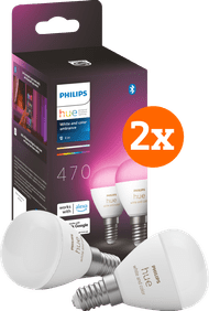 Philips Hue Luster Ampoule Sphérique White and Color E14 Lot de 4