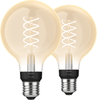 Philips Hue Filament Light White Globe E27 2-pack