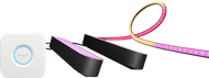 Philips Hue Play Lightstrip PC 32 - 34 + Lichtbalk Zwart Duo