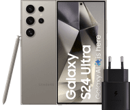 Samsung Galaxy S24 Ultra 1TB Grijs 5G + Samsung Snellader 25 Watt Zwart