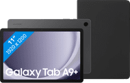 Samsung Galaxy Tab A9 Plus 11 inch 128GB Wifi en 5G Grijs + BlueBuilt Book Case Zwart