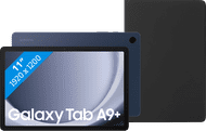Samsung Galaxy Tab A9 Plus 11 inch 64GB Wifi Blauw + BlueBuilt Book Case Zwart