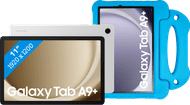 Samsung Galaxy Tab A9 Plus 11 inch 64GB Wifi Zilver + BlueBuilt Kids Cover Blauw