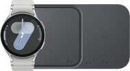 Samsung Galaxy Watch 7 4G Zilver 44mm + Duo Draadloze Oplader