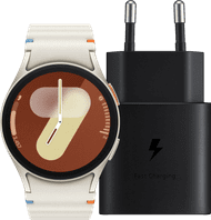 Samsung Galaxy Watch 7 Crème 40mm + Oplader 25W