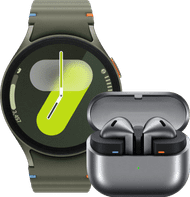 Samsung Galaxy Watch 7 4G Groen 44mm + Galaxy Buds3 Zwart