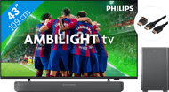 Philips 43PUS8309 - Ambilight (2024) + Soundbar + Hdmi kabel