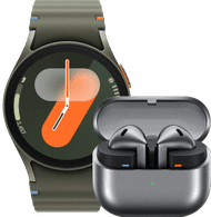 Samsung Galaxy Watch7 Grün 40 mm + Galaxy Buds3 Schwarz