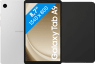 Samsung Galaxy Tab A9 8,7 inch 128GB Wifi Zilver+ BlueBuilt Book Case Zwart