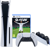 PlayStation 5 Slim Disc Edition + FC 25 + Oplaadstation