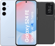 Samsung Galaxy S24 FE 256GB Blauw 5G + Clear View Book Case Zwart