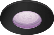 Philips Hue Xamento badkamer inbouwspot White and Color - Zwart - Rond