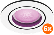 Philips Hue Centura inbouwspot White and Color - rond - Wit - 6-pack