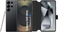 Samsung Galaxy S25 Ultra 1TB Zwart 5G + BlueBuilt Book Case Zwart