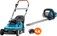 Makita DLM382PT2 incl. 5,0 Ah Accu (2x) + Makita DUH523Z + 5,0 Ah 18V Accu (2x)
