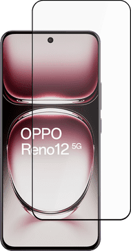 Just In Case Full Cover Oppo Reno12 Screenprotector Zwart