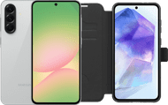 Samsung Galaxy A56 128GB Grijs 5G + BlueBuilt Book Case Zwart