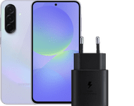 Samsung Galaxy A36 128GB Paars 5G + Samsung Oplader 25 Watt Zwart