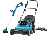Makita DLM432PT incl. 5,0 Ah Accu (2x) + Makita DUR193Z