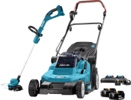 Makita DLM432PT incl. 5,0 Ah Accu (2x) + Makita DUR193Z + 5,0 Ah 18V Accu (2x)