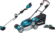 Makita DLM463PT incl. 5,0 Ah Accu (2x) + Makita DUR190LZX9 (zonder accu)