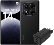 Redmi Note 14 Pro 256GB Black 4G + BlueBuilt Charger with 3 USB Ports 65W Black