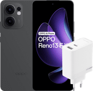 OPPO Reno 13 F 256GB Zwart 5G + OPPO SuperVOOC Oplader 45W
