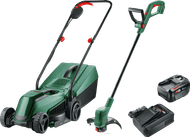 Bosch EasyMower 18V-32-200 + Bosch Easygrasscut 18 + Bosch Starterset 18V 4,0 Ah