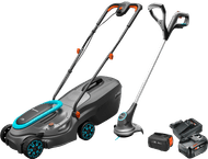 Gardena PowerMax 32/18V P4A Set + Gardena SmallCut 23/18V P4A Solo + Bosch Starterset 18V 4,0 Ah