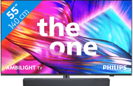 Philips The One 55PUS8909 - Ambilight (2024) + JBL Bar 300 Zwart