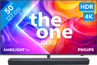 Philips Ambilight 50" PUS9000 QLED 4K (2025) + JBL Bar 300 M2 Zwart
