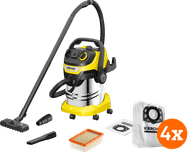 Karcher WD 5 P S V-25/5/22 (YSY) + Karcher Stofzuigerzak voor WD 4/5/6 (4x)