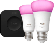 Philips Hue White and Color Starter Pack E27 1100lm 2-pack + Bridge Pro