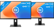 BlueBuilt 27 inch Quad HD Monitor met USB C Duo pack