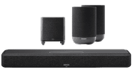 Denon Home Soundbar 550 + Denon Home Subwoofer + Denon Home 200 Black (2x)