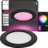 Philips Hue Inbouwspot Slim - White and Color - 170mm - Zwart