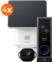 Eufy SoloCam E42 4-Pack + Video Doorbell E340